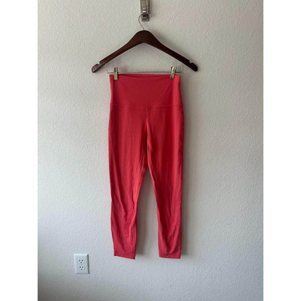 Lululemon Double Align Leggings in Red